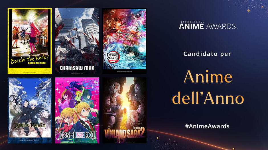Crunchyroll Anime Awards 2024 - Nomination Anime dell'anno