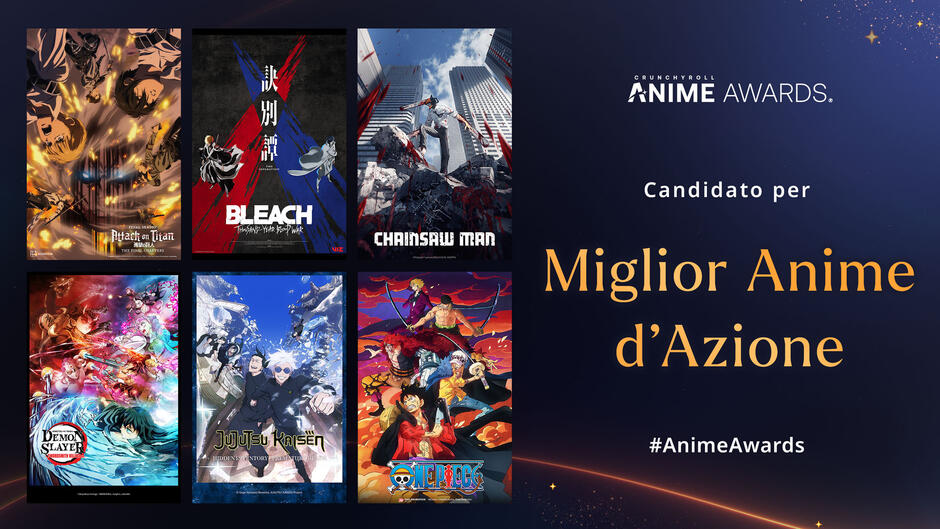 Crunchyroll Anime Awards 2024 - Nomination Miglior Anime d'Azione