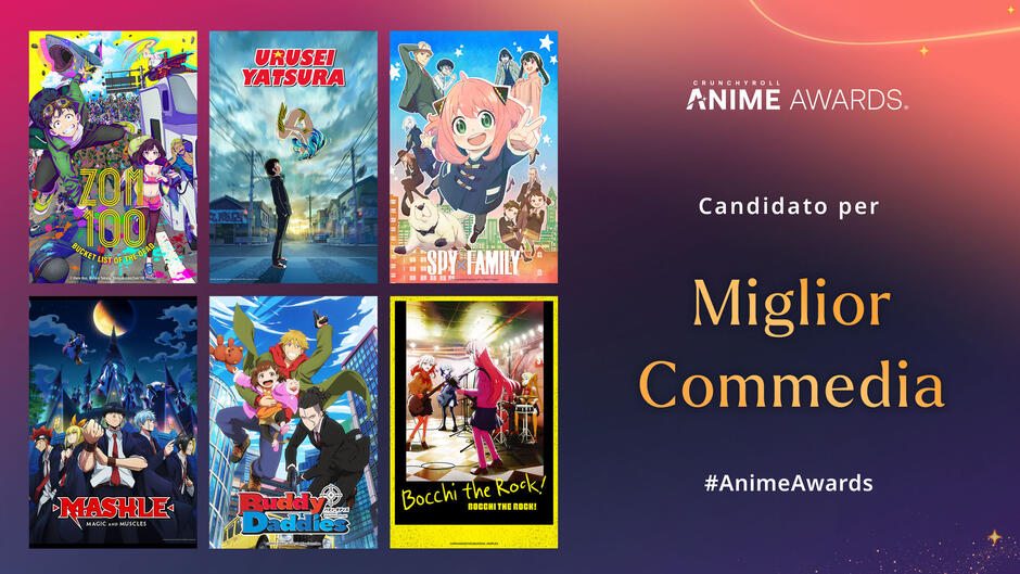 Crunchyroll Anime Awards 2024 - Nomination Miglior Commedia