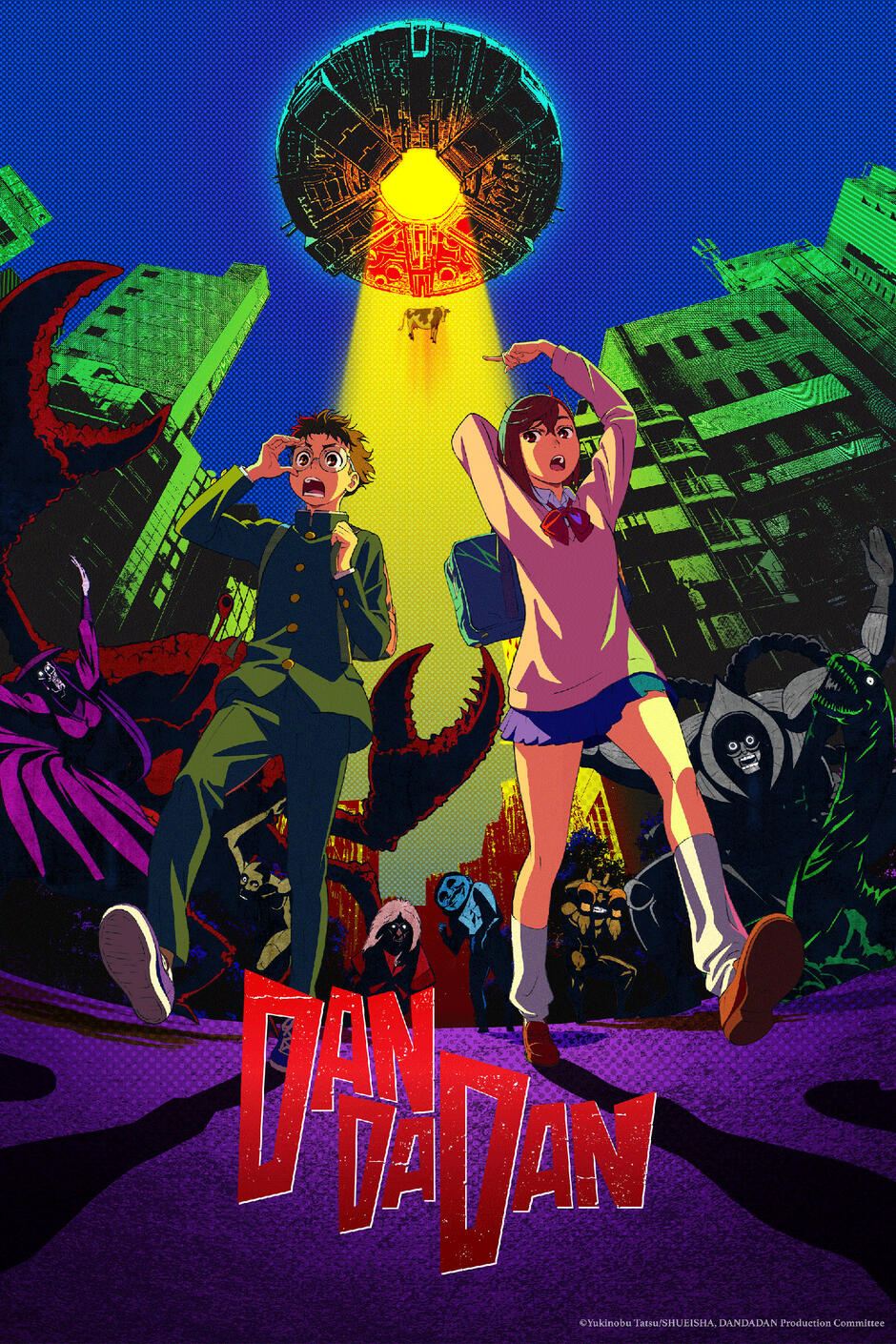 Dan Da Dan, serie anime, poster verticale
