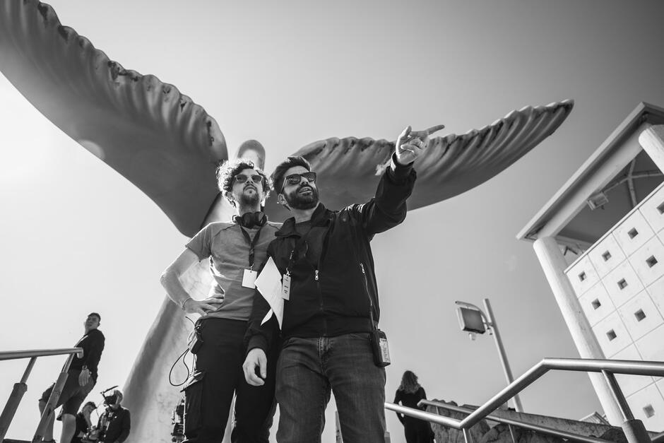 Giancarlo Fontana e Giuseppe G. Stasi sul set di The Bad Guy 2