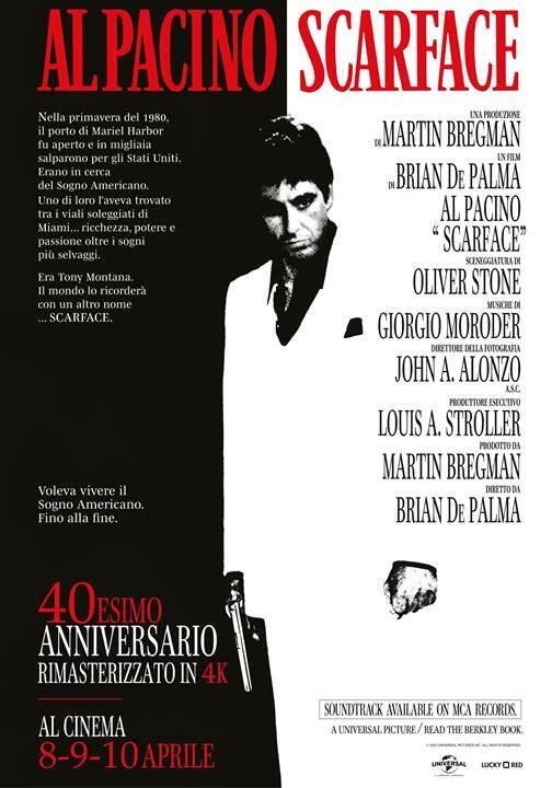 Scarface di Brian De Palma - Poster film 2024