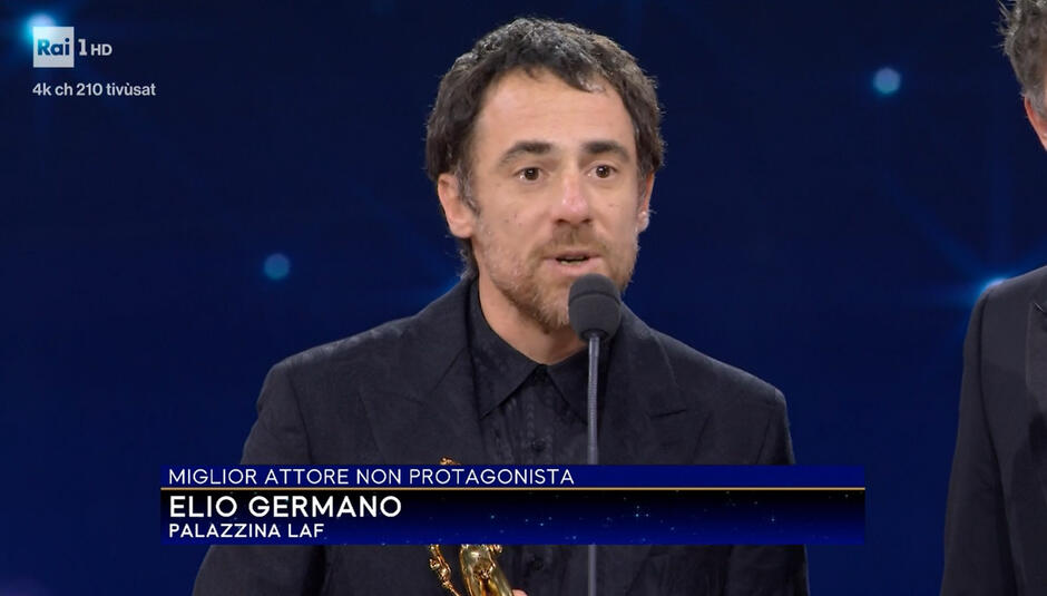 David di Donatello 2024 -  Miglior Attore Non Protagonista - Elio Germano per Palazzina Laf