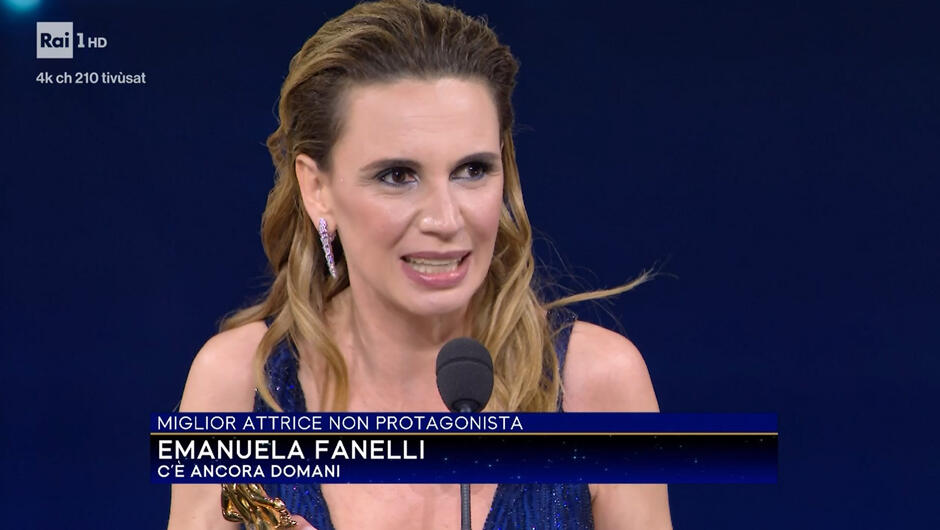 David di Donatello 2024 - Miglior Attrice Non Protagonista - Emanuela Fanelli per C'è Ancora Domani