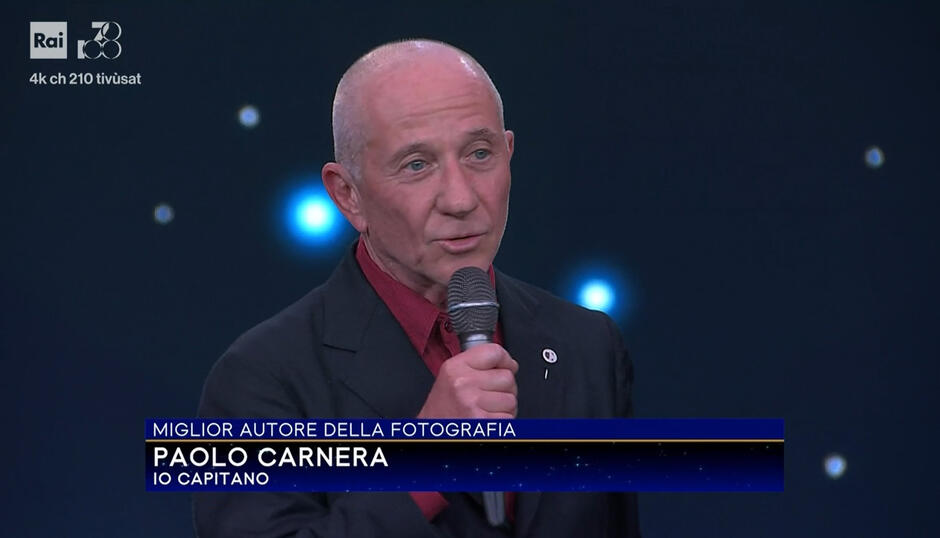 David di Donatello 2024 - Miglior Autore della Fotografia - Paolo Carnera per Io Capitano