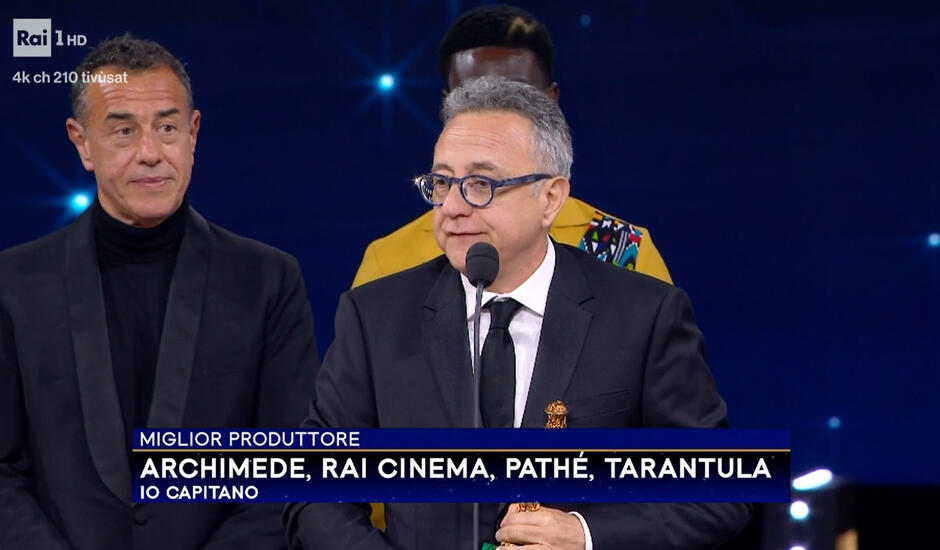 David di Donatello 2024 - Miglior Produttore - Io Capitano  Archimede, Rai Cinema, Pathé, Tarantula