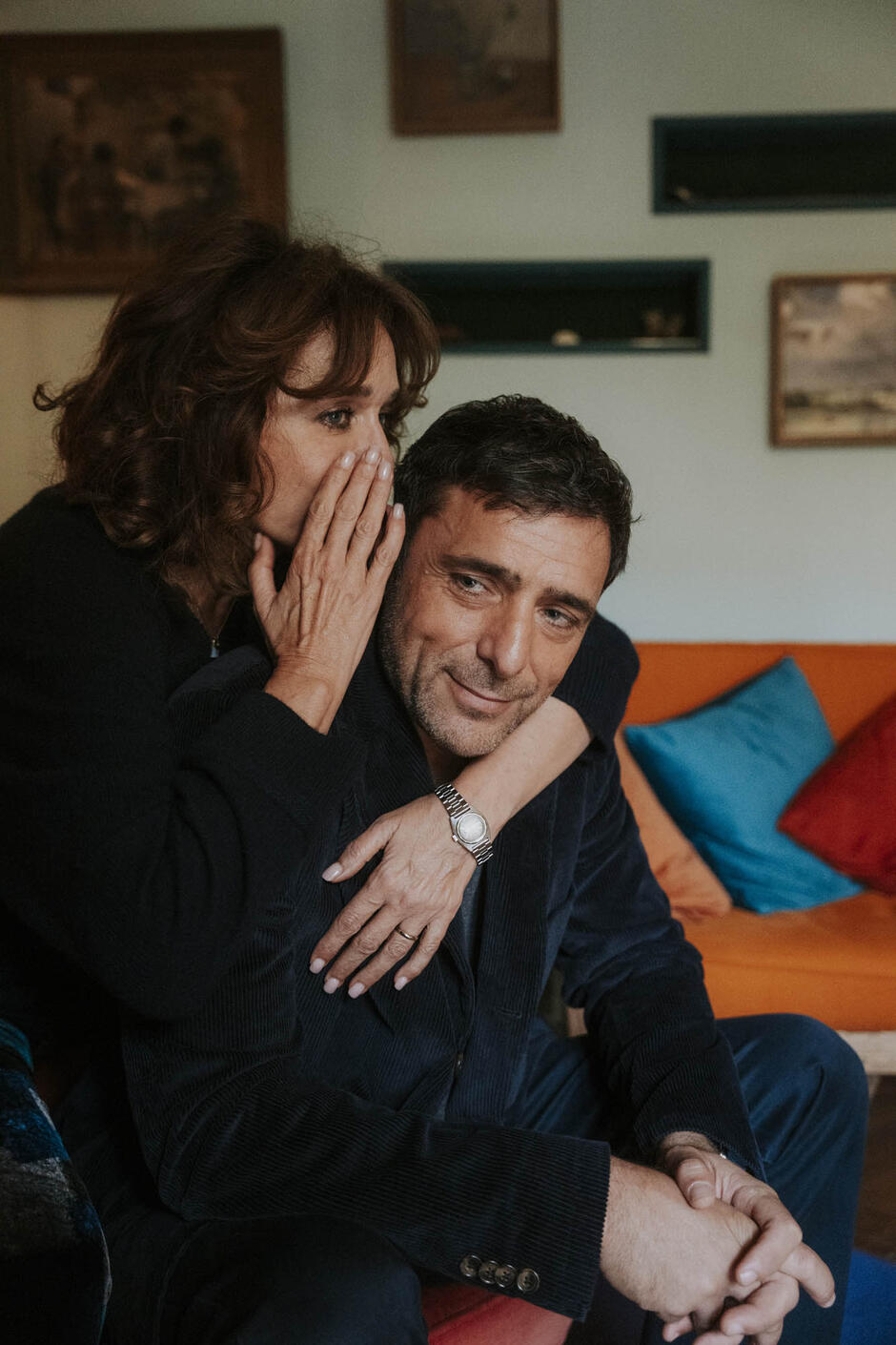 Valeria Golino e Adriano Giannini sul set del film Breve storia d'amore