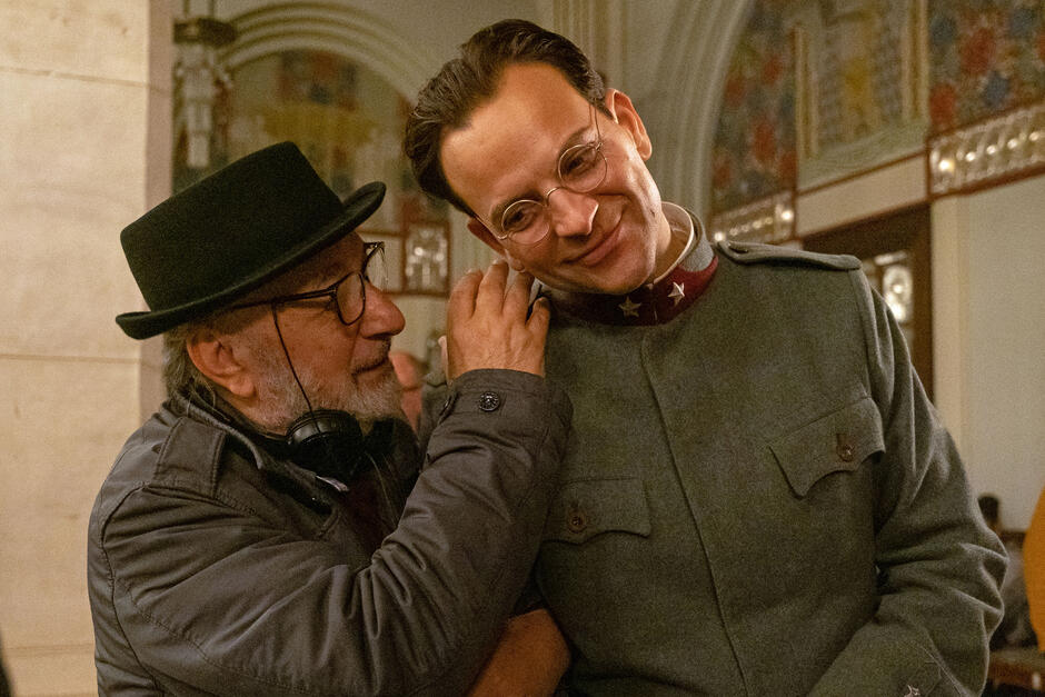 Alessandro Borghi sul set del film Campo di battaglia di Gianni Amelio