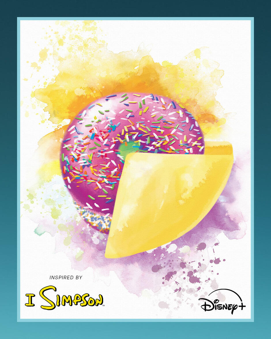 Il gelato ispirato a The Bear di FX: Donut con semifreddo alla panna e passion fruit con zuccherini colorati