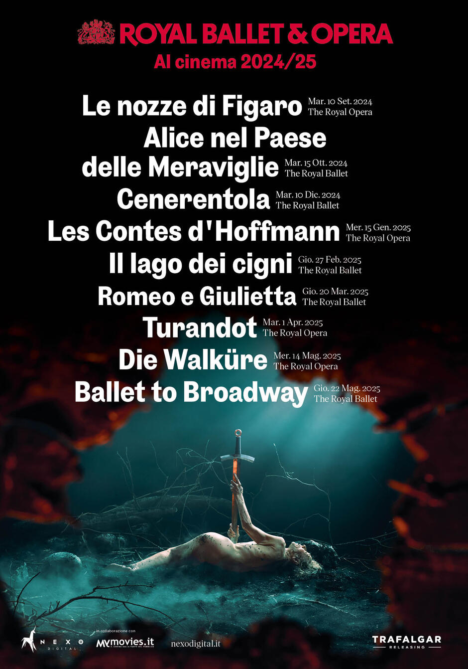 Royal Ballet & Opera al Cinema Stagione 2024-2025, gli Appuntamenti