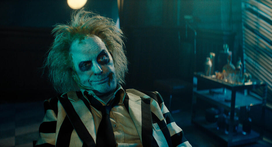 Michael Keaton come Beetlejuice in Beetlejuice Beetlejuice