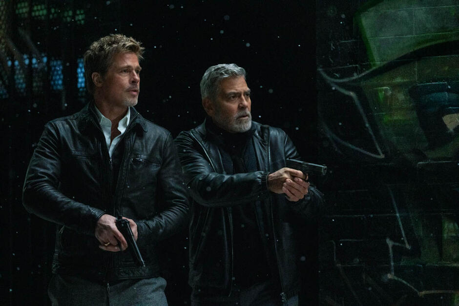 Brad Pitt e George Clooney in Wolfs - Lupi solitari di Jon Watts