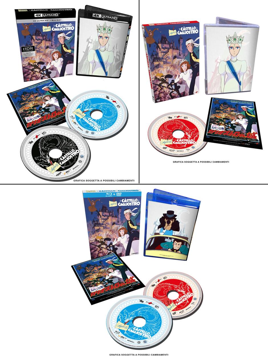 Lupin III Il castello di Cagliostro in homevideo