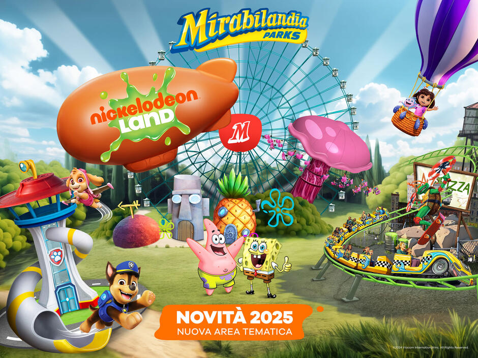 Nickelodeon Land dal 2025 a Mirabilandia