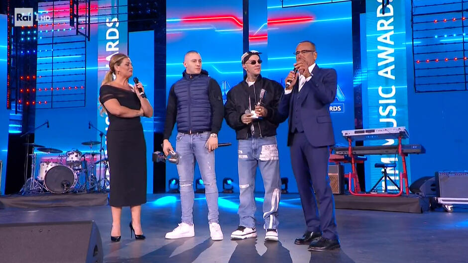 Massimo Pericolo e Emis Killa ai TIM Music Awards 2024, 14 settembre 2024