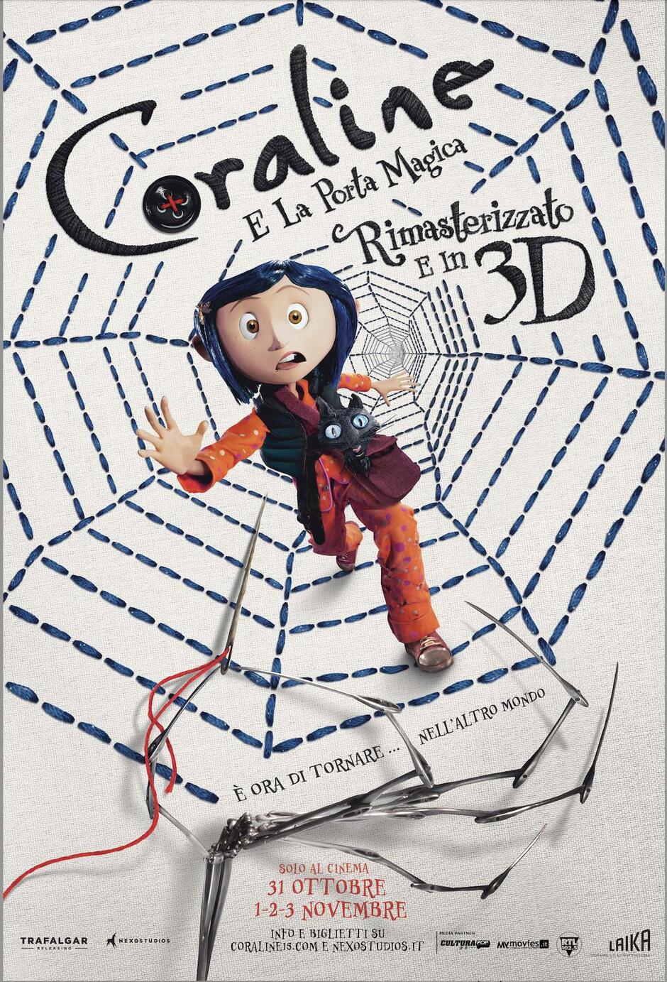 Coraline e la porta magica - Poster cinema 2024