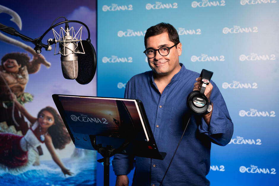 Fabrizio Vidale voce di Maui nella versione italiana di Oceania 2