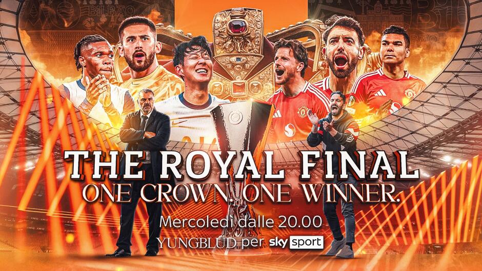 UEFA Europa League 2024-2025, Finale Tottenham-Manchester United su Sky