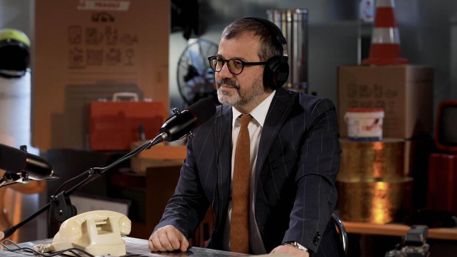 Alvaro Moretti ospite della puntata 'Il mondo che ci aspetta' di 'Nel Garage con Giorgio Panariello' su RaiPlay