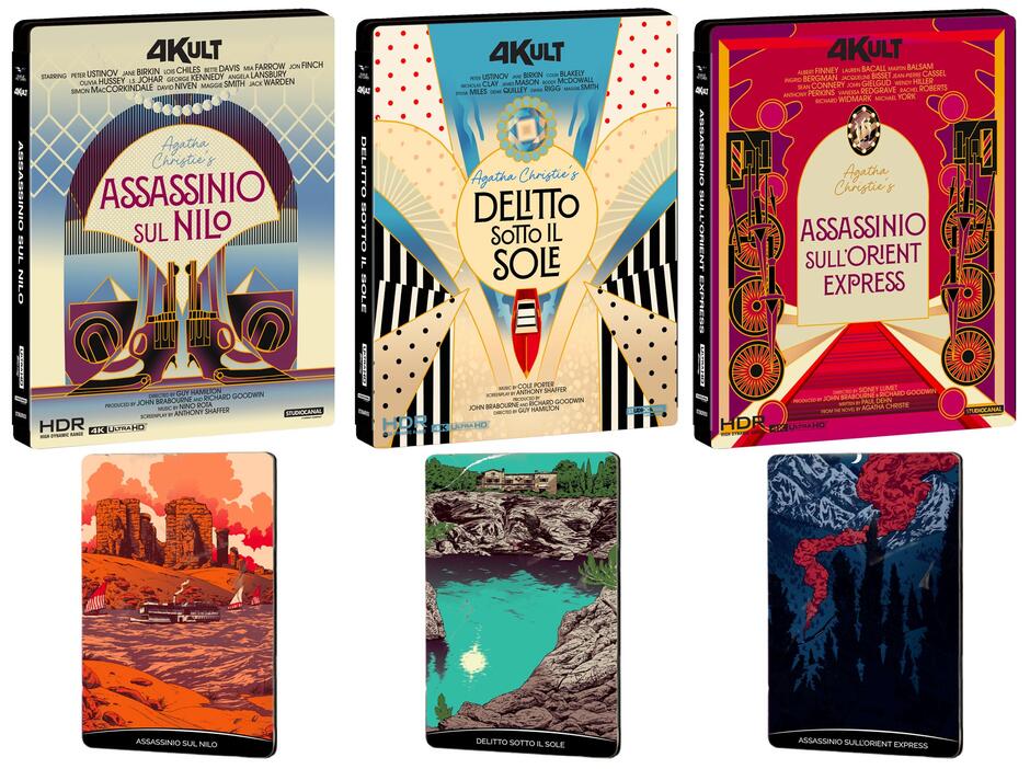 Assassinio sul Nilo, Assassinio sull'Orient Express, Delitto sotto il sole + Card