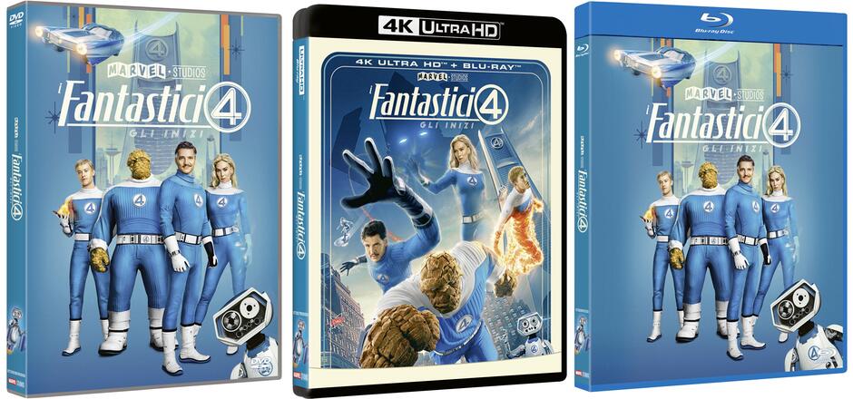 I Fantastici 4 Gli Inizi di Matt Shakman in DVD, Bluray e 4k