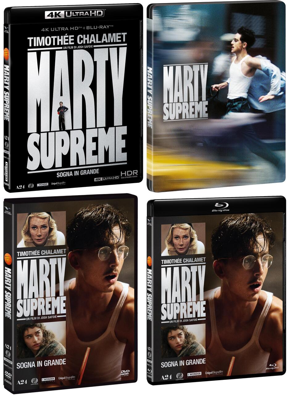 Marty Supreme di Josh Safdie in DVD, Blu-ray, 4K