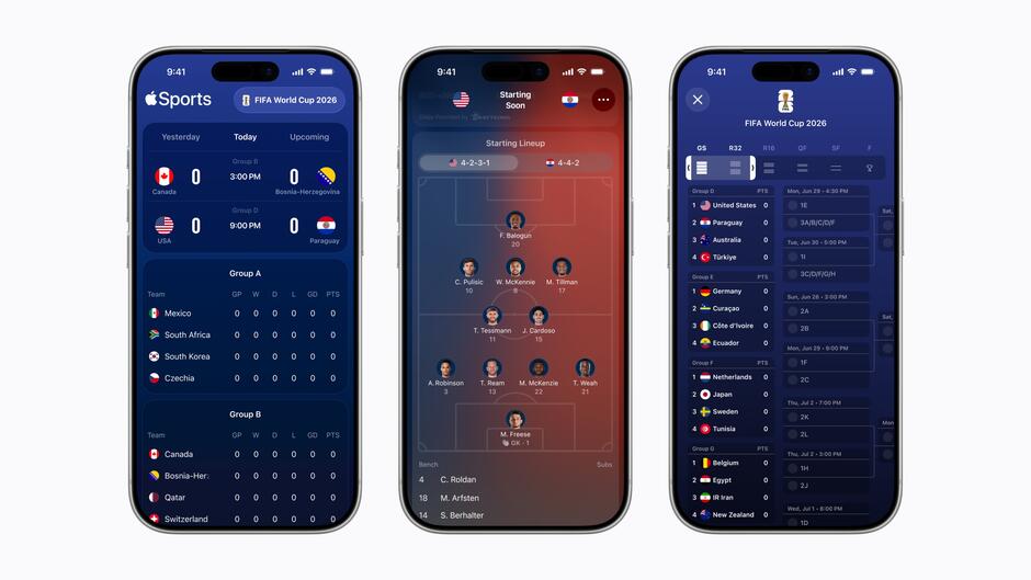 Aggiornamento Apple Sports - Maggio 2026