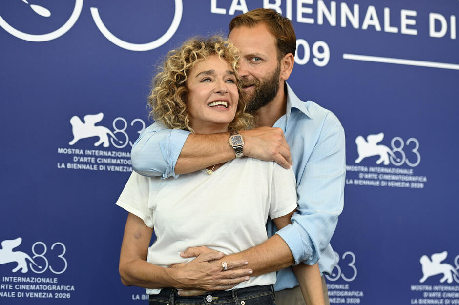 Valeria Golino e Alessandro Borghi al photocall del film Nessun dolore al Festival del Cinema di Venezia 83, giovedì 3 settembre 2026