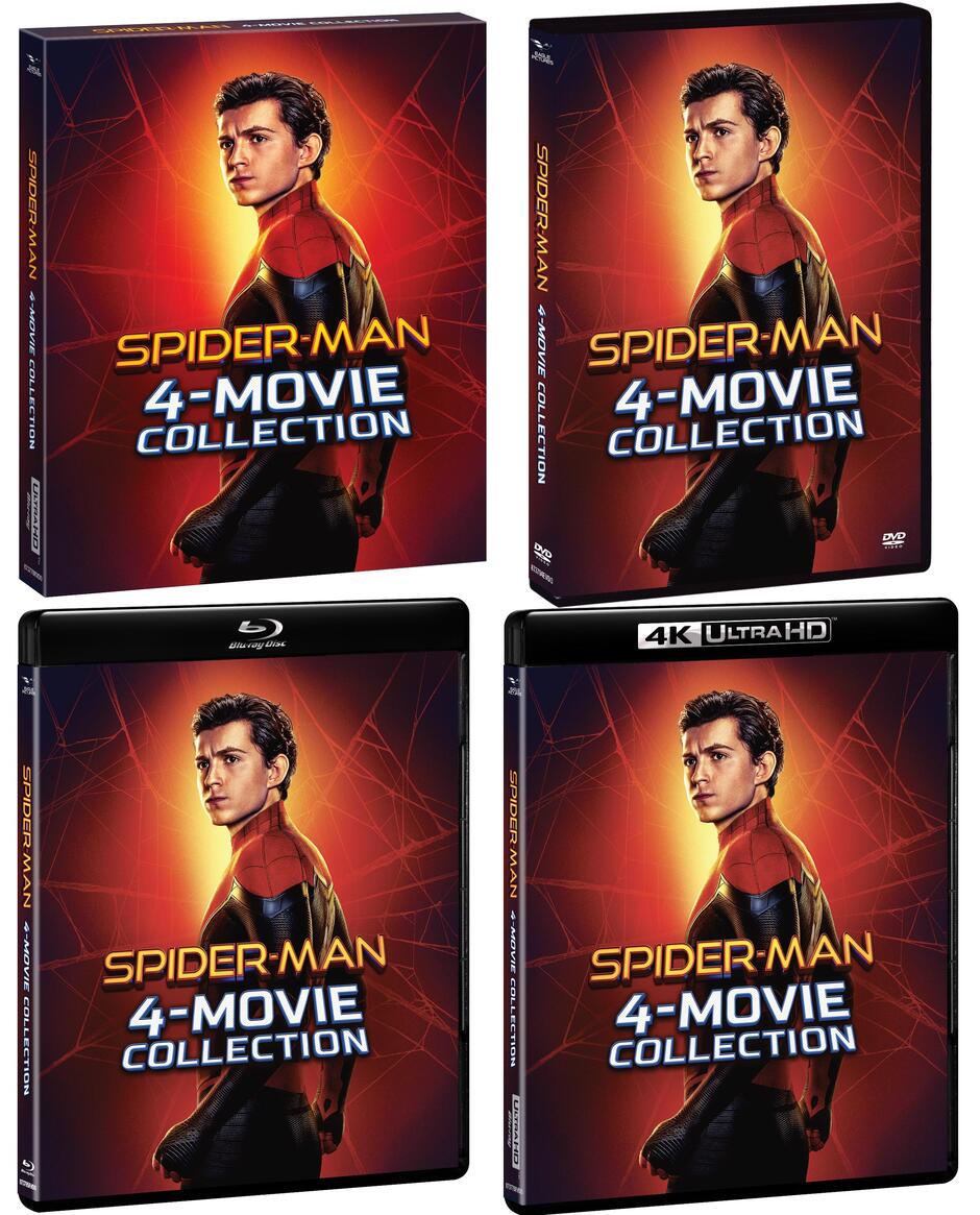 Cofanetto '4 film' di Spider-Man con Tom Holland