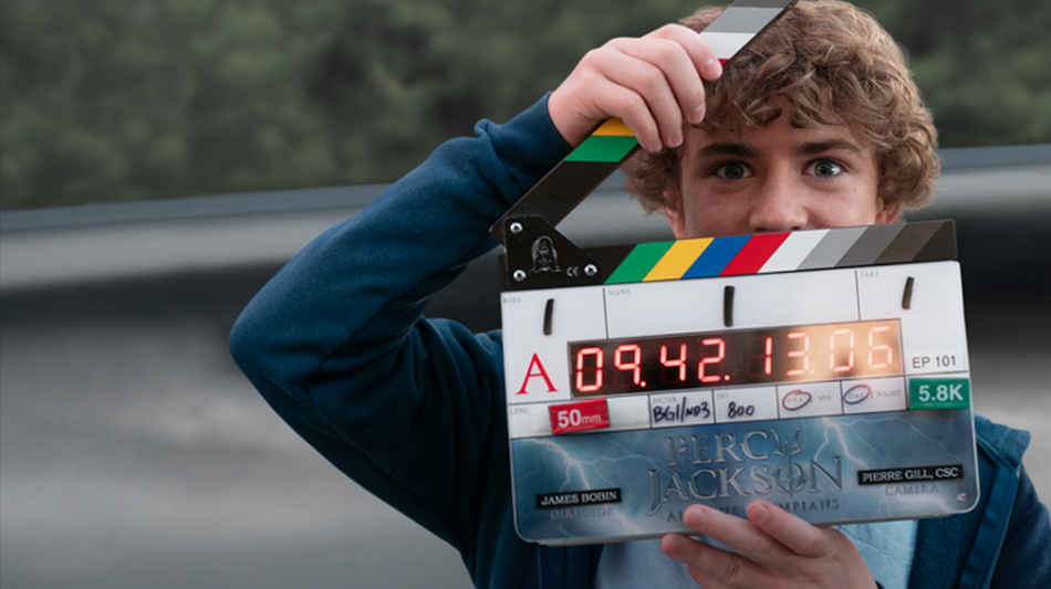 Walker Scobell in Viaggio di un Eroe Making of di Percy Jackson e gli dei dell'Olimpo