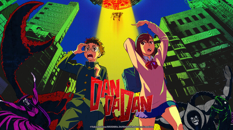 Dan Da Dan, serie anime, poster orizzontale