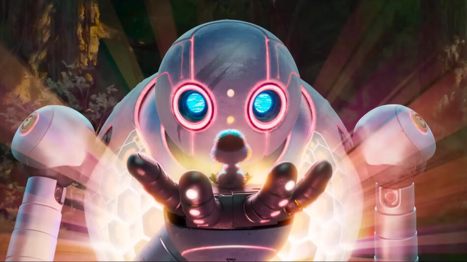Il Robot Selvaggio, scena da trailer del film animato di Chris Sanders
