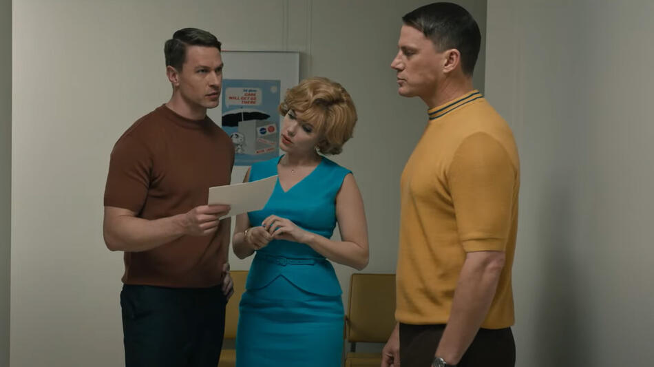 Fly Me to the Moon - Le due facce della Luna, scena da trailer del film con Scarlett Johansson e Channing Tatum