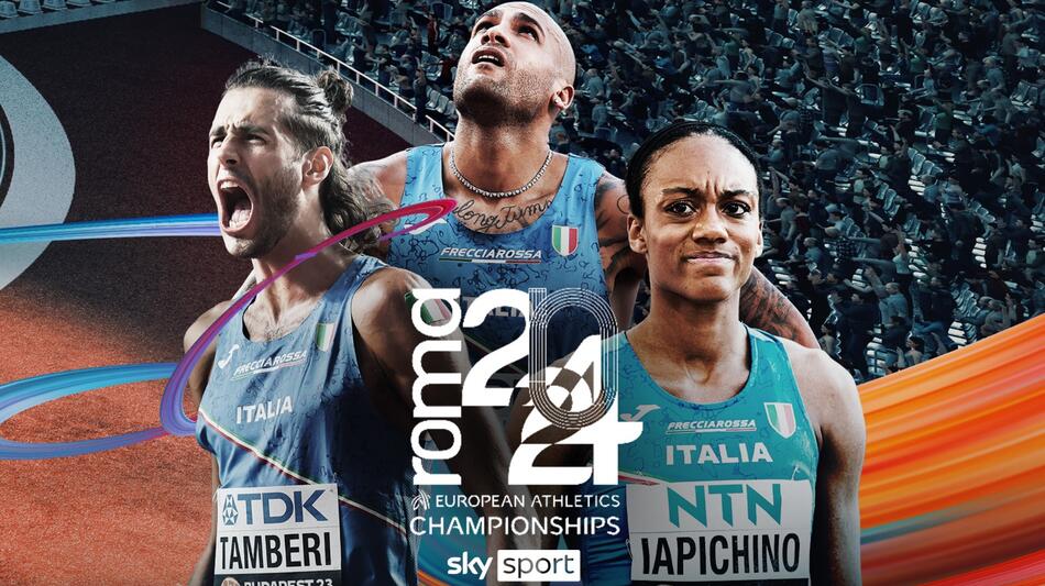 I Campionati Europei di atletica leggera 'Roma 2024' in diretta su Sky e NOW