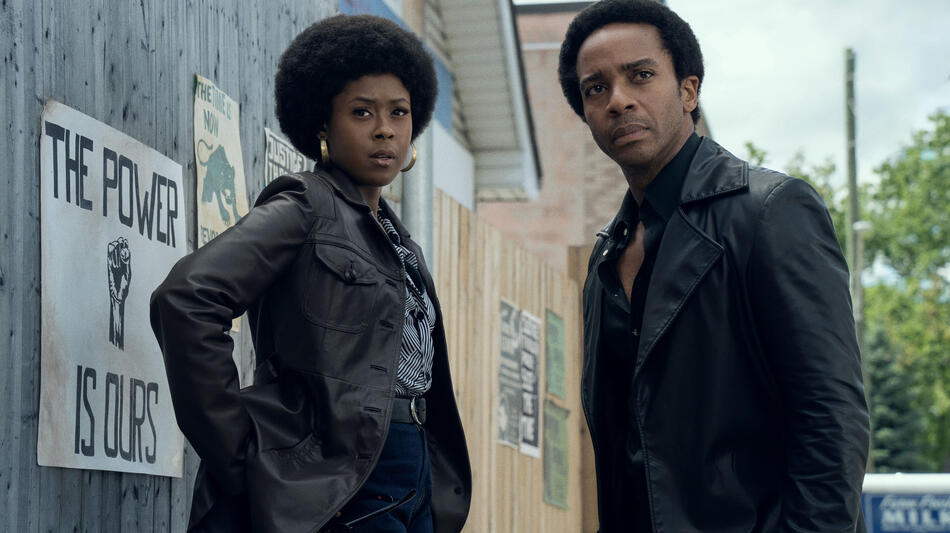 Moses Ingram e André Holland in The Big Cigar 1x01