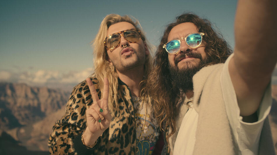 Tom e Bill Kaulitz sul set di Kaulitz & Kaulitz