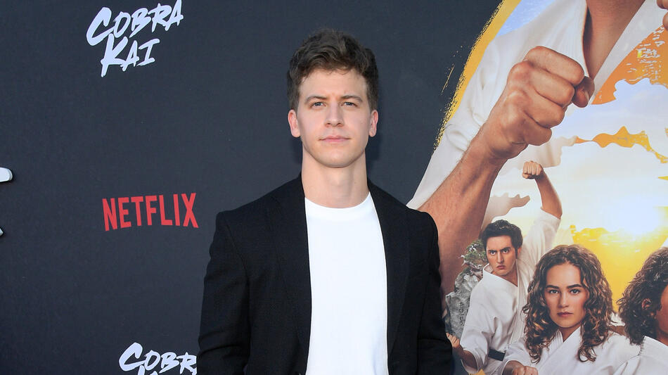 Barrett Carnahan allo Special Fan Event per Cobra Kai Stagione 6 Parte 1 all'Autry Museum al Griffith Park il 17 Luglio 2024 in Los Angeles, California