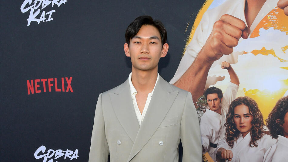 Daniel Kim allo Special Fan Event per Cobra Kai Stagione 6 Parte 1 all'Autry Museum al Griffith Park il 17 Luglio 2024 in Los Angeles, California