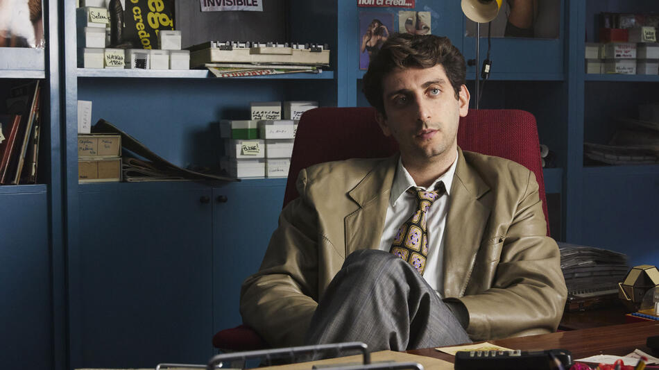 Pietro Castellitto nel film Diva Futura di Giulia Louise Steigerwalt