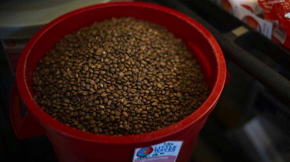 Chicchi di caffè in Omnivore 1x07