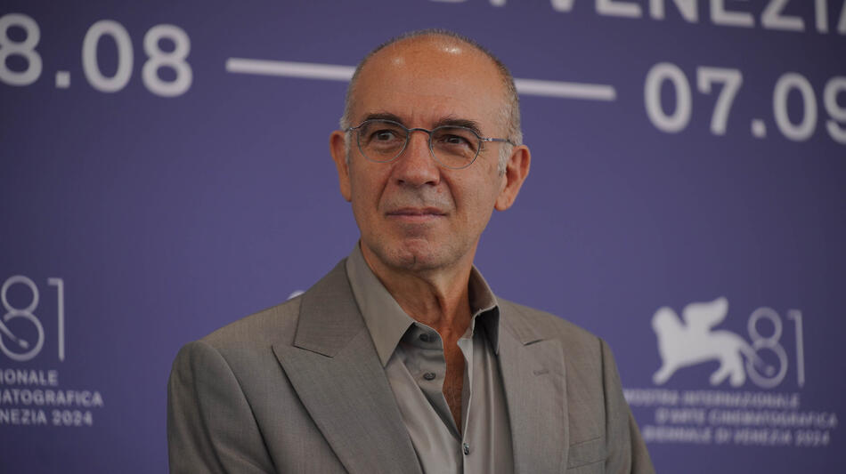 Giuseppe Tornatore al photocall delle giurie alla 81a Mostra Internazionale d'Arte Cinematografica della Biennale di Venezia il 28 agosto 2024