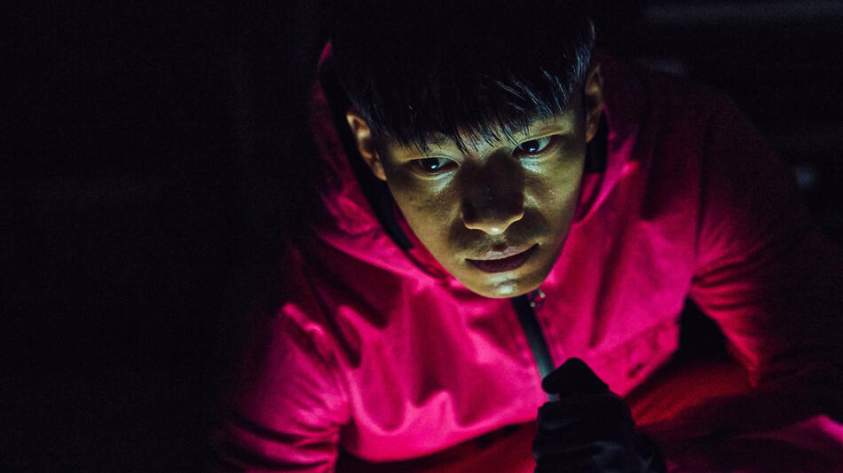 Wi Ha-jun in Squid Game 1x05 - Immagine dal set