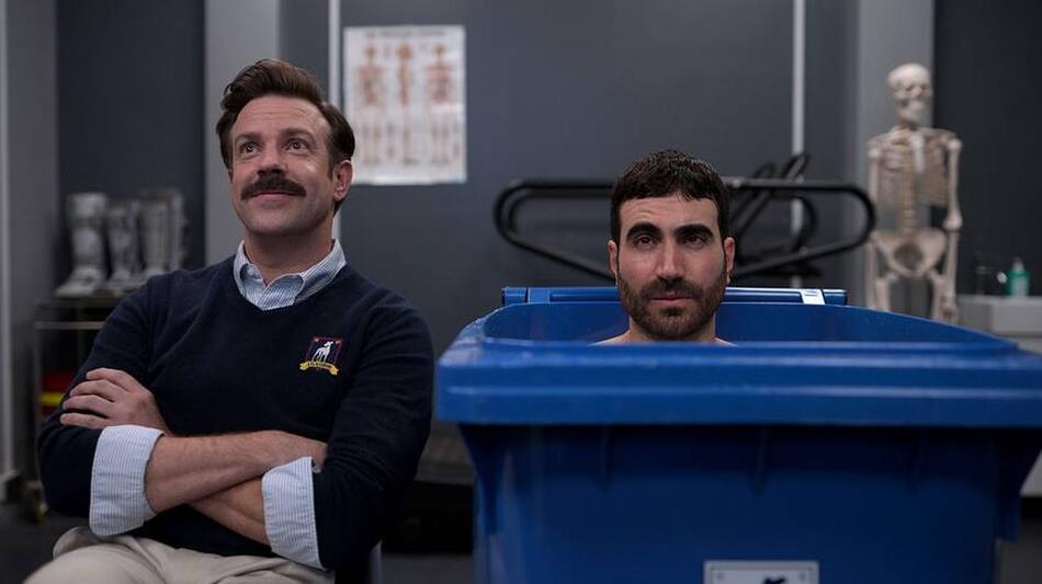 Jason Sudeikis e Brett Goldstein in Ted Lasso 1x09