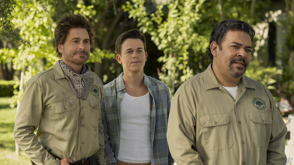 (S-D) Rob Lowe come Ellis, John Owen Lowe come Jackson, Frank Gallegos come Juan in Unstable 1x07