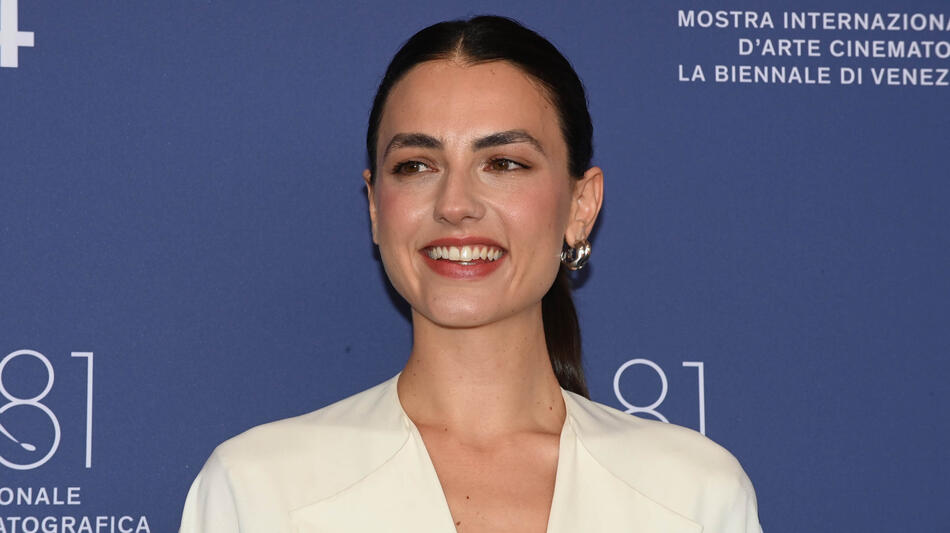 L'attrice Romana Maggiora Vergano al photocall di Il tempo che ci vuole di Francesca Comencini a Venezia 81 il 6 settembre 2024