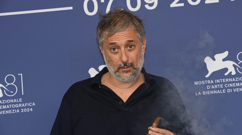 Il regista Harmony Korine al photocall del film Baby Invasion a Venezia 81 il 31 agosto 2024