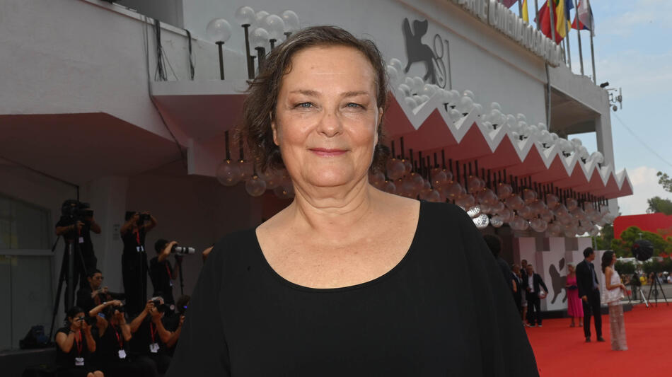 Orietta Notari sul red carpet del film Vermiglio di Maura Delpero a Venezia 81 il 2 settembre 2024
