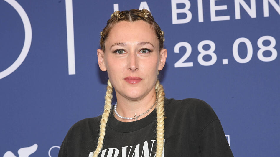 L'attrice Sam Quartin al photocall del film King Ivory di John Swab a Venezia 81