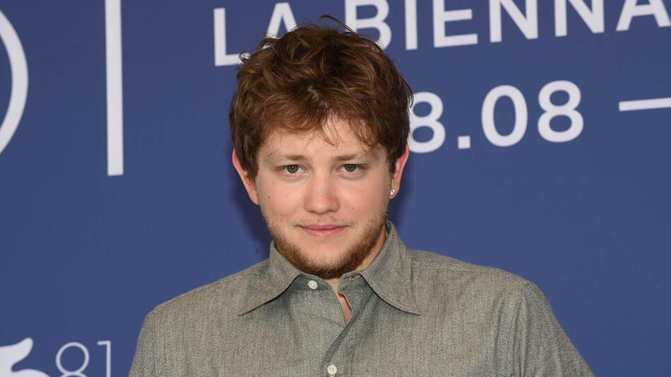 L'attore Anthony Bajon al photocall del film Maldoror di Fabrice du Welz a Venezia 81 il 3 settembre 2024