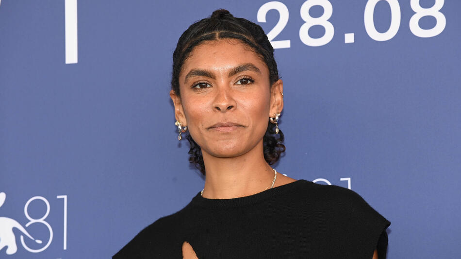 Thalissa Teixeira al photocall del film Harvest di Athina Rachel Tsangari a Venezia 81 il 3 settembre 2024